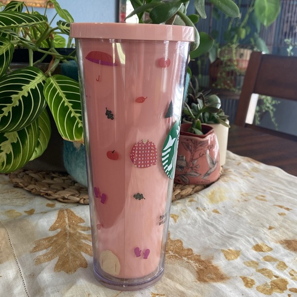 Starbucks Ban.do Stay Cozy Sweater Weather 24oz Pink Tumbler Cup - Picture 5 of 8